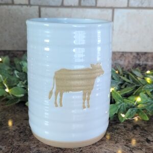 Cracker Barrel Susan Winget Stoneware Utensil Holder